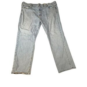 Cremieaux Men’s Denim Jeans Straight Leg Blue Light Wash Size 48x30 Cotton